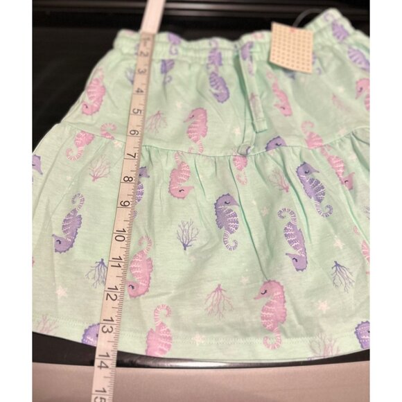 Bailey Lane Girls Tiered Skirt W/ Purple & Pink Sea Creature Print Size M 8-10 - Picture 7 of 10